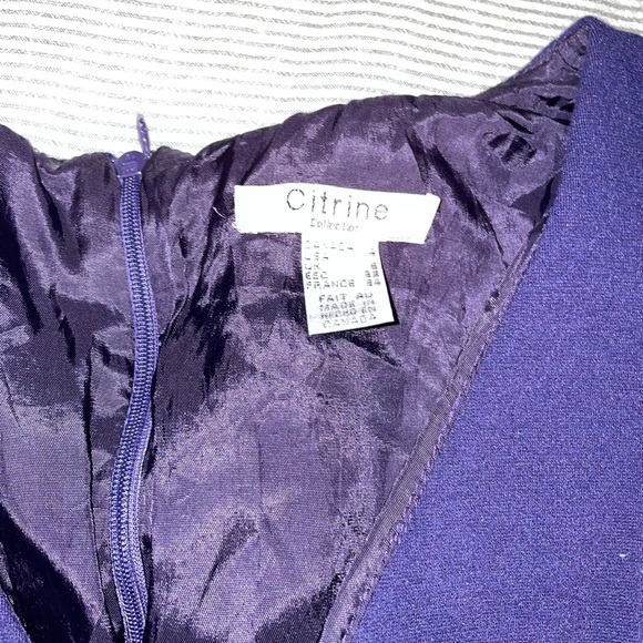 Dark blue citrine tight dress - Picture 2 of 2